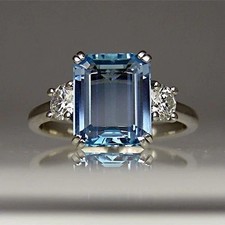 Anello 2,35 ct topazio blu