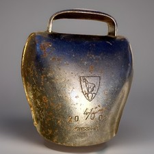 Firmann Bulle 4/0 campana mucca vintage svizzera per allevamento ovino capra