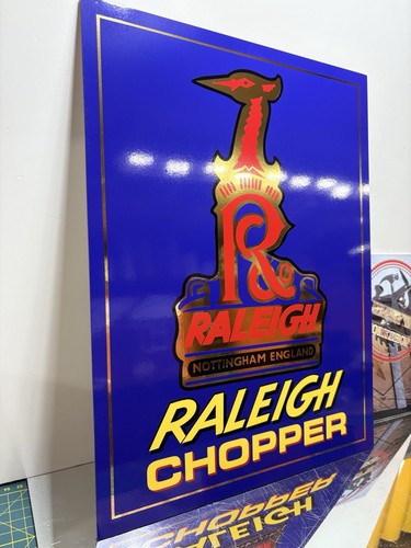 Raleigh chopper sign board - raleigh,