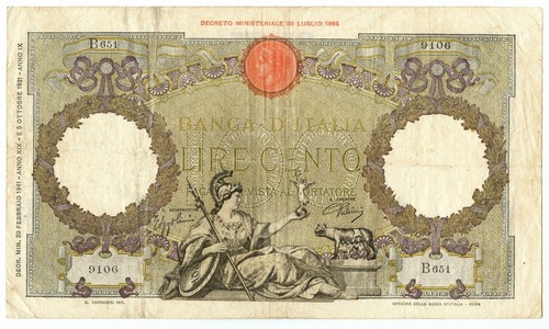 100 lire capranesi - capranesi, aquila
