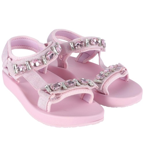 Sandali monnalisa rosa gomma - monnalisa,