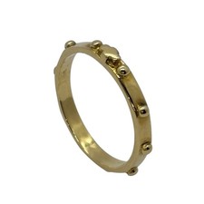Anello Rosario In Oro Giallo 18 Ct