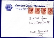 italia - BUSTA AFFRANCATA 4x90