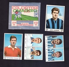 bustina aperta Calciatori Panini 1964/65 versione omaggio con 4 figurine nuove