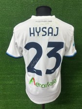 Maglia Lazio HYSAJ Match Worn Vs Torino Unwashed Shirt Indossata Albania Racism