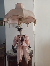 Bambola in Porcellana con Lampada Bel Ombre anni  60