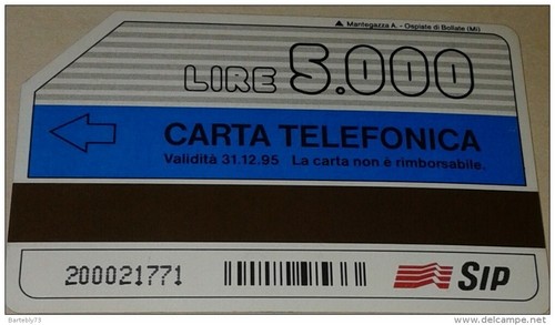 Scheda telefonica sip lire - telefonica,
