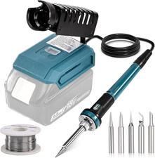 Saldatore a Stagno Batteria per Makita 18V 21V Batteria, 60W Stazione Saldante 3