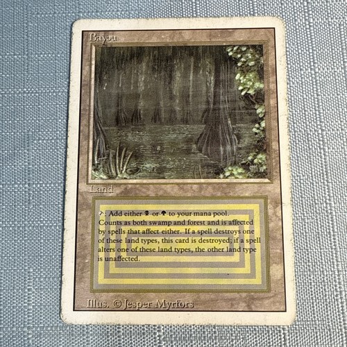 Mtg bayou revised dual land - revised,