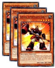 Set 3X SAMURAI SUPERPESANTE KABUTO NECH-IT008 Comune in Italiano YUGIOH