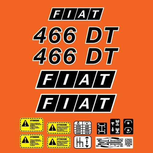 Fiat 466 adesivi - 466,