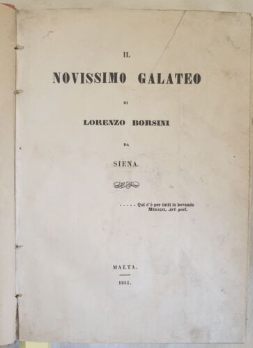 Novissimo galateo di - galateo,