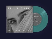 BILLIE EILISH OCEAN EYES 7" Etched Vinyl -Translucent Turquoise- PREORDER 14/11