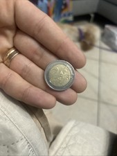 Moneta da 2 Euro rara Germania con omino stilizzato uem 1999-2009 stickman