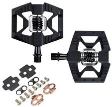 PEDALI CRANK BROTHERS DOUBLE SHOT 1 NERO IBRIDO FLAT/ SGANCIO RAPIDO + TACCHETTE