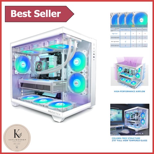 Stylish white atx - y6,