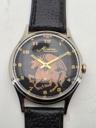 Minerva hand decorated dial - minerva,
