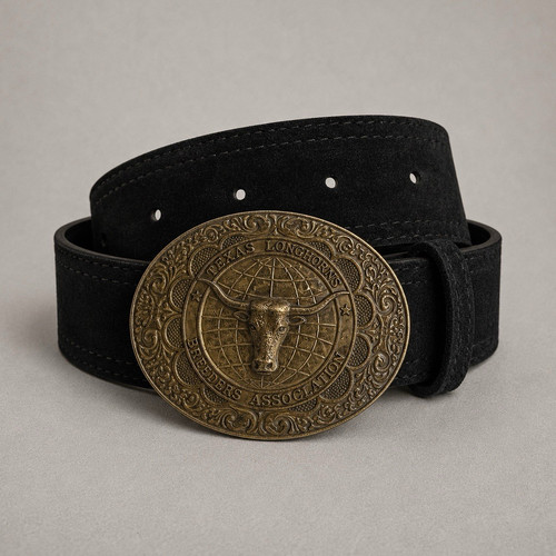 Cintura western uomo nera