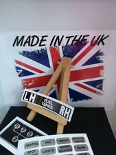 ADESIVO DECALCOMANIA LEVA CAMBIO RUBINETTO CARBURANTE LEGGERO SERIE LAND ROVER MILITARE E LEGGERO 