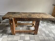 tavolo falegname antico con Due morse