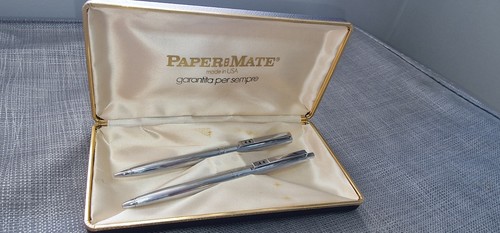 Set vintage paper mate chrome - set,