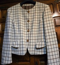 GIACCA DONNA PANNA A QUADRI