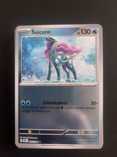 Carta pokemon 026 - carta, suicune