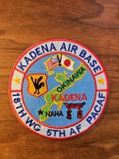 USAF BASE PATCH, BASE AEREA DI KADENA, GIAPPONE, 18° WG, 5° AF, PACAF