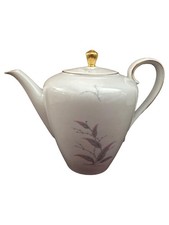 Eschenbach Teiera Bavaria Porcellana Bianca Fiori Oro