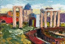 Roma Impasto Dipinto Olio