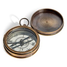 Bussola bronzata vittoriana