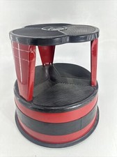 Cramer Kik-Step Sgabello a gradini in acciaio, 16 dia x 14 1/4h, a 300 libbre, Rosso (CRA100143)
