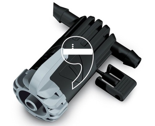 Gocciolatore regolabile a - 0,