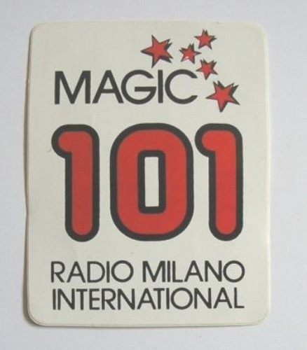 Vecchio adesivo radio - adesivo,