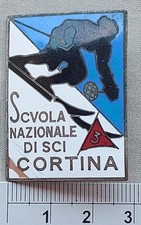 DISTINTIVO SMALTATO  SCUOLA NAZIONALE DI SCI CORTINA SECONDA TAPPA