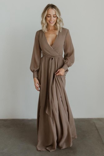 Maxi abito manica lunga - , stile