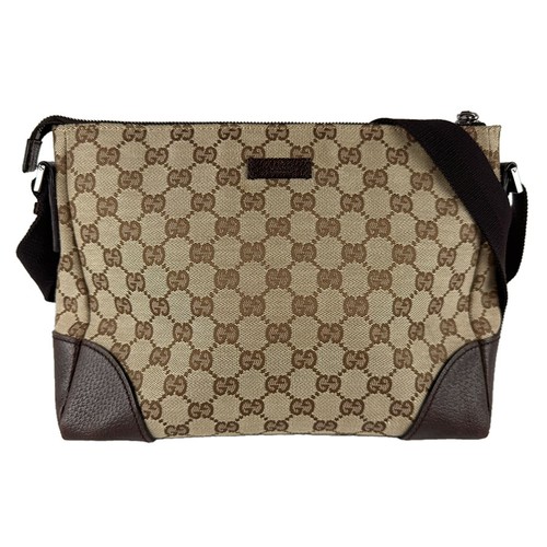 Gucci 114273 canvas leather - gg, canvas/leather