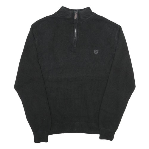Chaps maglione cotone nero - chaps,