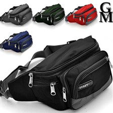 MARSUPIO A VITA UOMO DONNA TASCHE 6 ZIP SCOMPARTI LAVORO CORSA CINTURA PALESTRA