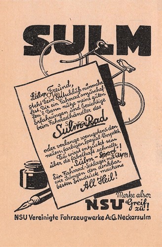 Bicicletta sulm nsu - sulm,