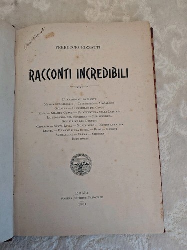 Racconti incredibili ferruccio - racconti,