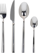 Elegance,Servizo 24 Posate, Acciaio 18/0, Argento