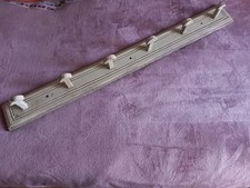 Appendiabiti Da Parete In Legno D' Epoca Stile Rustico 6 Ganci