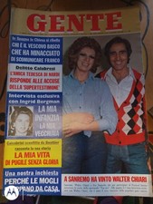 GENTE 12 1974 INGRID BERGMAN WALTER CHIARI IVA ZANICCHI MINA RAFFAELLA CARRÀ 