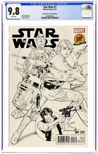 Star Wars #1 Land DF B&W