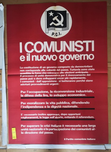 Manifesto originale politica - politica, i