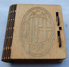 Portasigarette in legno, custodia per accendino . Artigianato. Squadra.