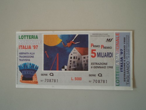 Biglietto della lotteria - della,