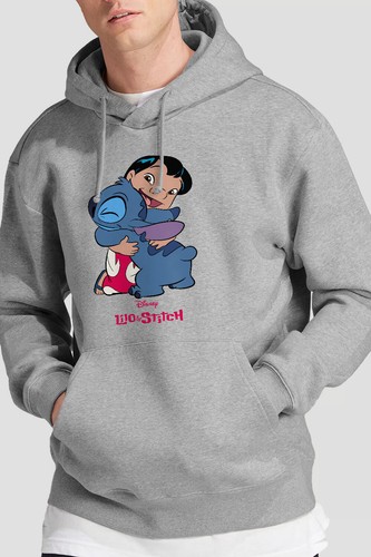 Felpa con cappuccio uomo lilo - felpa,