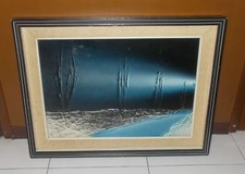 Quadro ROBERTO FRASCHETTI detto ROFFI Paesaggio sogno 50x35 Illuminista rilievo